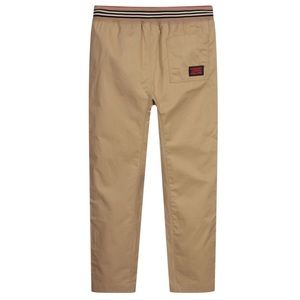 Boys Burberry beige cotton twill pants